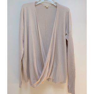 Love stitch shawl neck sweater